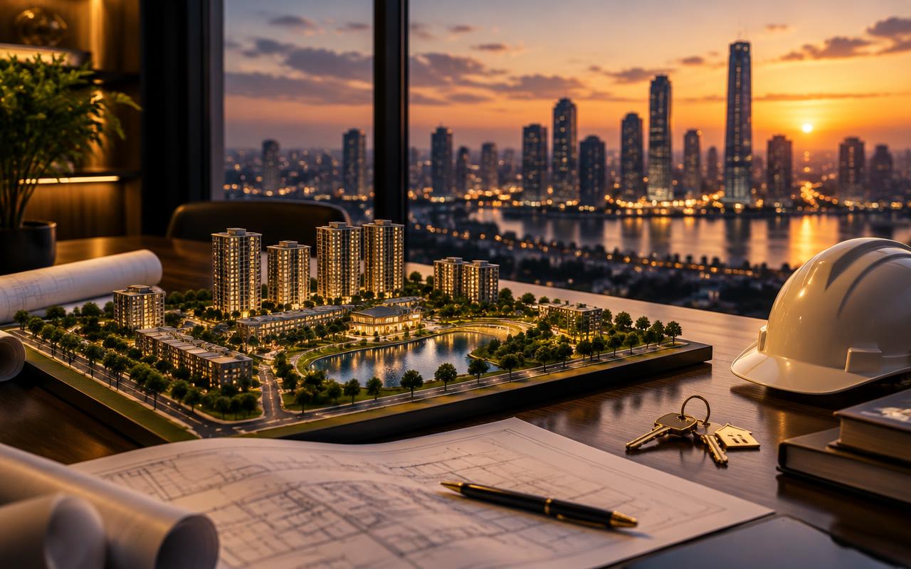 Coordinated real estate development from land to handover